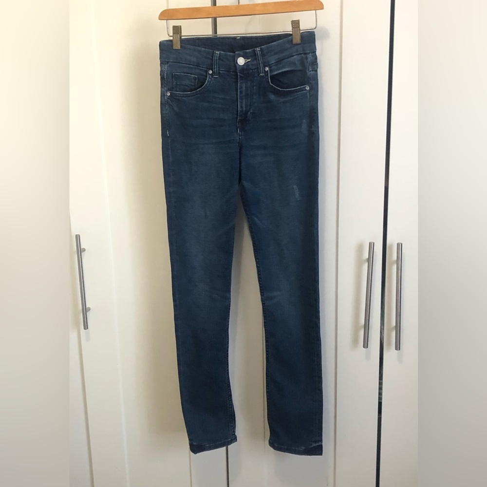 H&M Blue Mid Rise Skinny Jeans